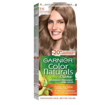 Garnier Color Naturals Cream Hair Dye – Deep Ash Blonde 7.11 – 110ml