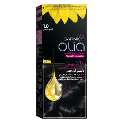 Garnier Olia Hair Dye Dark Black Ammonia Free 1.0