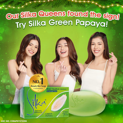 Silka Green Papaya Whitening Herbal Soap 135g